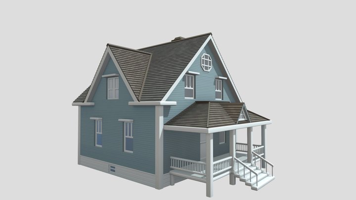 Countryside Home in USA 3D Model