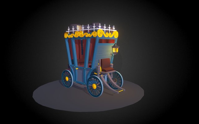 Historical Cart 3D Model
