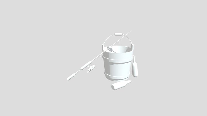 Forest Loner - 3 Simple props 3D Model