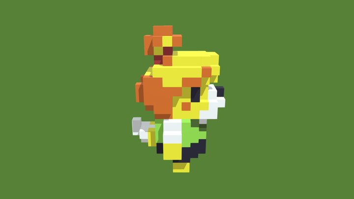 Voxel Isabelle 3D Model
