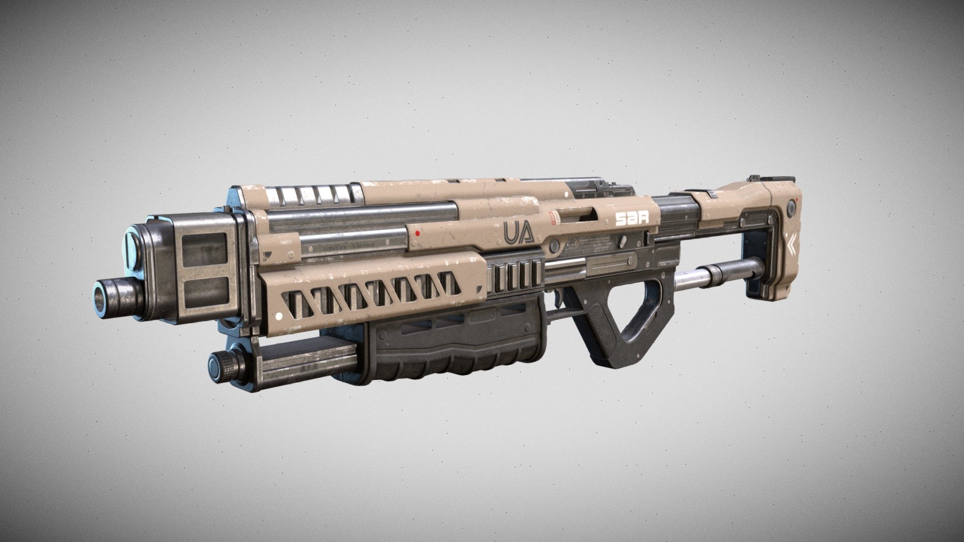 Sci Fi Shotgun - Buy Royalty Free 3D model by alpenwolf (@alpen ...