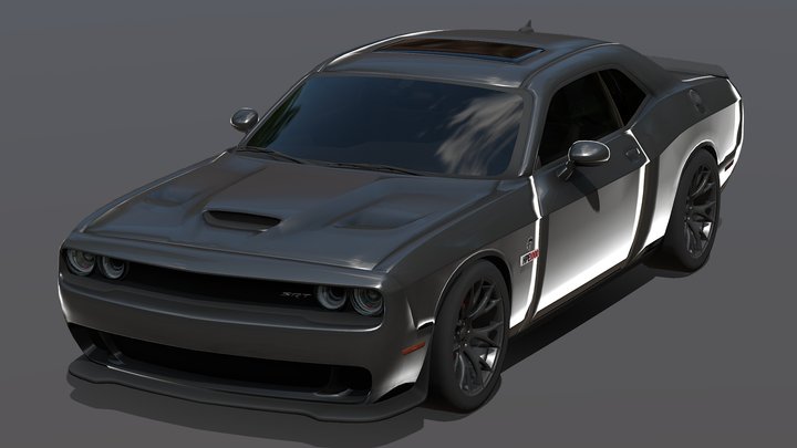 Dodge Challenger SRT Hellcat Jailbreak HPE1000 3D Model