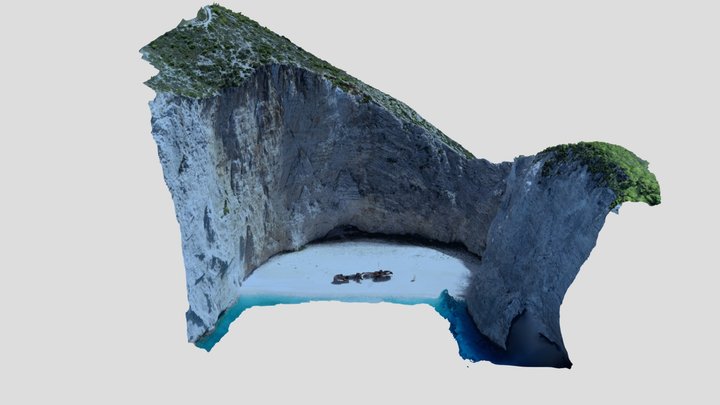 Shipreck (Navagio), Zakynthos Island, 2022 3D Model