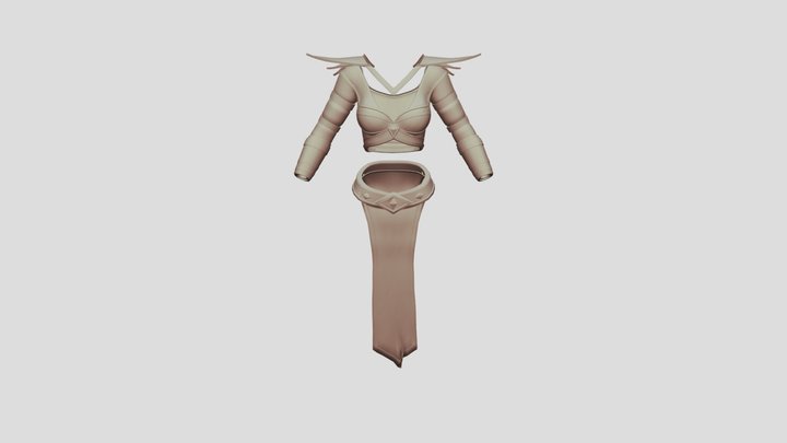 Almalexia Armor(skyrim/cbbe - no nif/textures) 3D Model