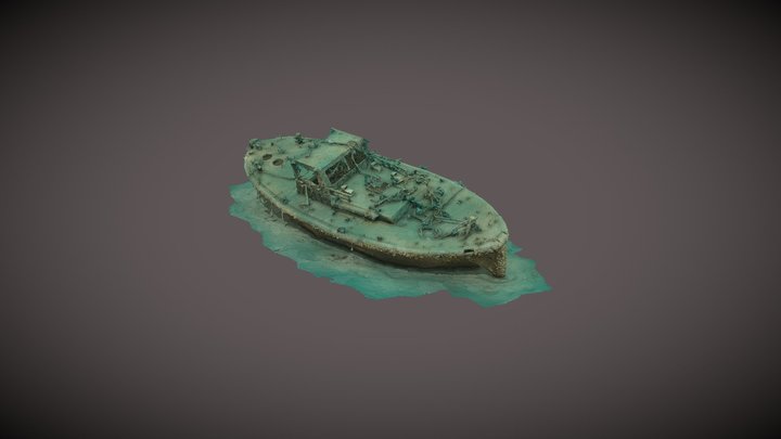 Tug Wreck 3d Photogrammetry Model 3D Model