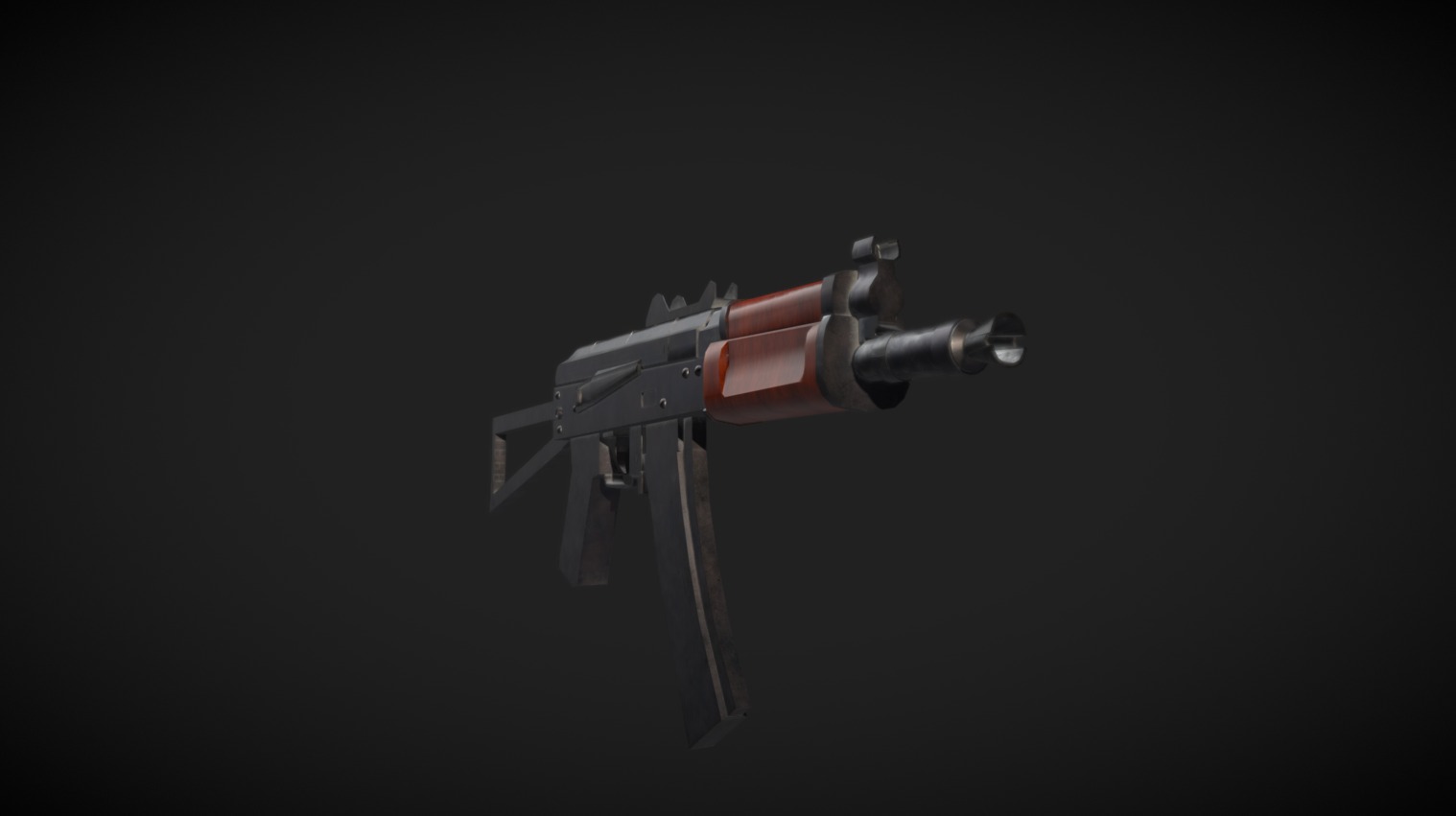 AK74u Sub Machine Gun - 3D model by Karthick_M_E [6b4c1ff] - Sketchfab