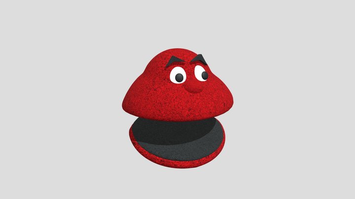 "Big Red Ate Me" Snapchat Filter Model 3D Model