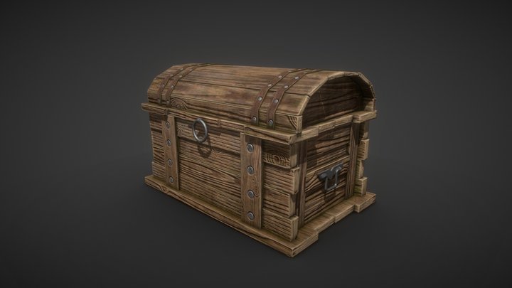 Chest wood 3D Model