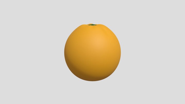 Orange Fruit 3D Model