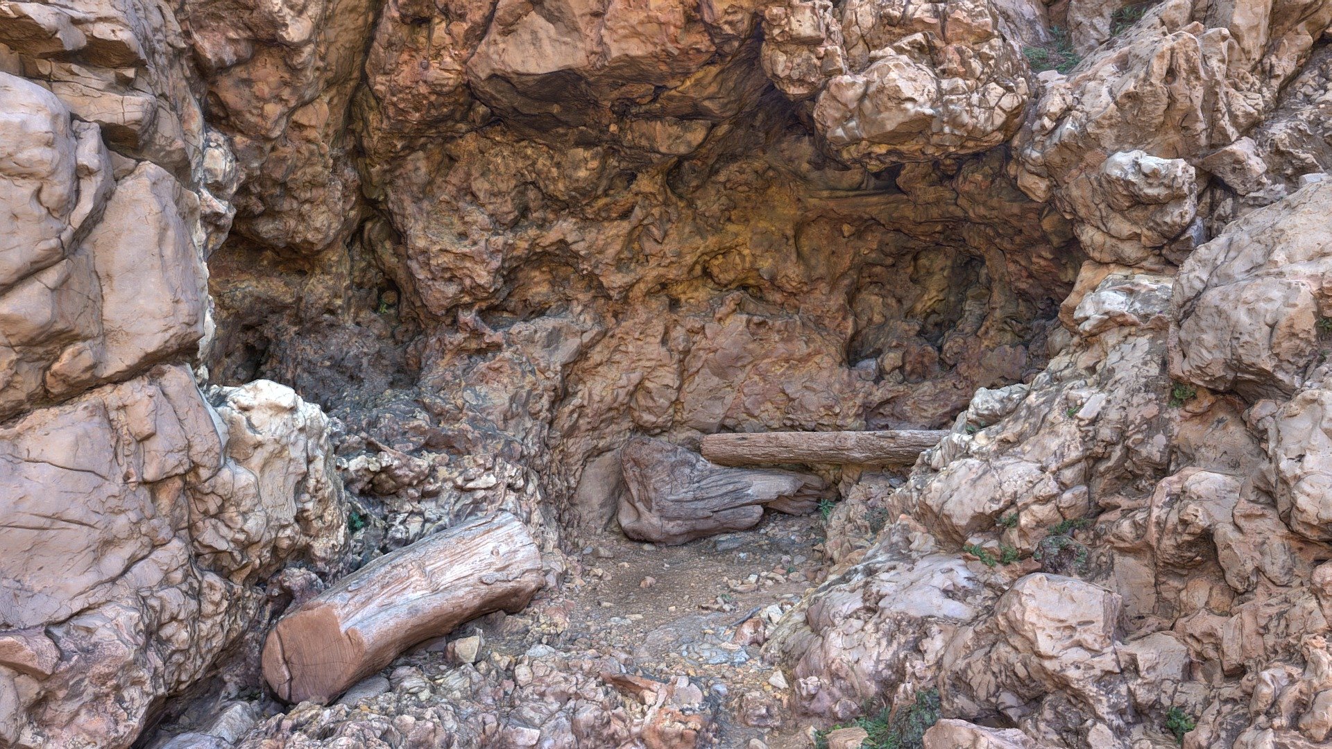 Refugio natural de costa — Sketchfab embed 3D viewer
