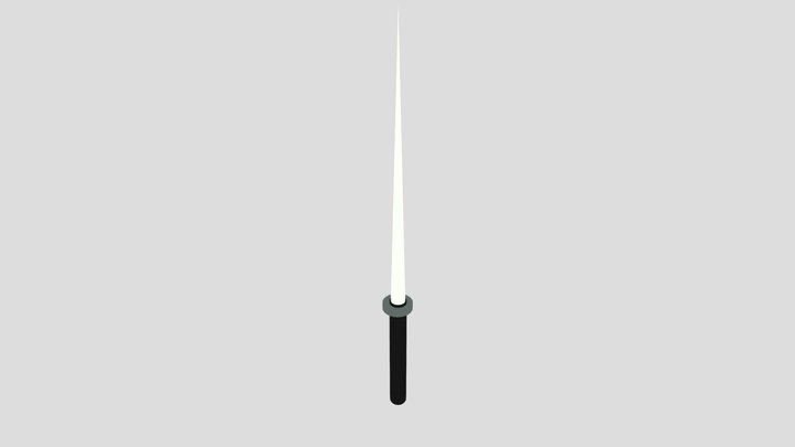 Low Poly Stylized Sword 3D Model