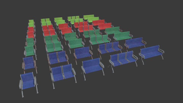 [PSX] Waiting Benches 3D Model