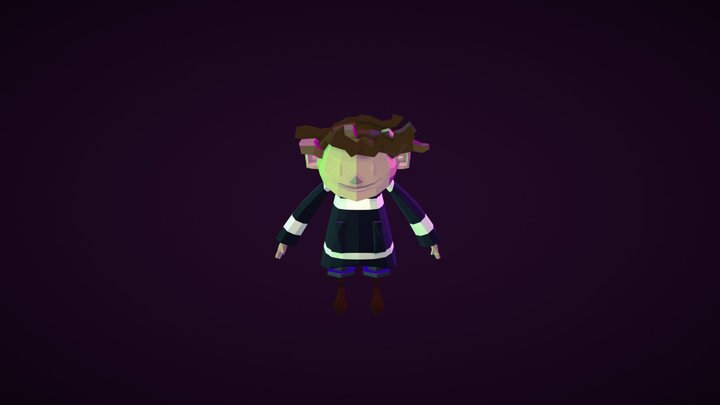 Lowpoly Wybie 3D Model