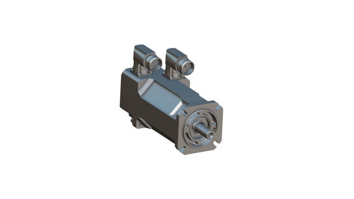 AC Servo Motors with Low Inertia - U3 Series 3D Model