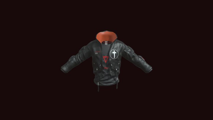Ninja Bomber Jacket 3D Model