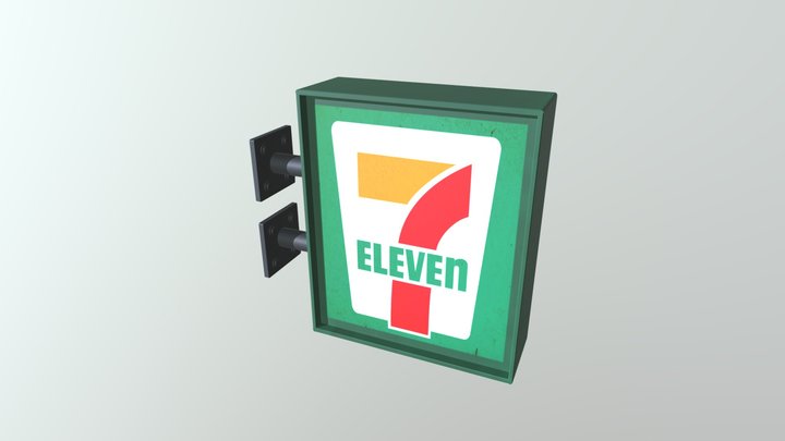 7-eleven Sign 3D Model
