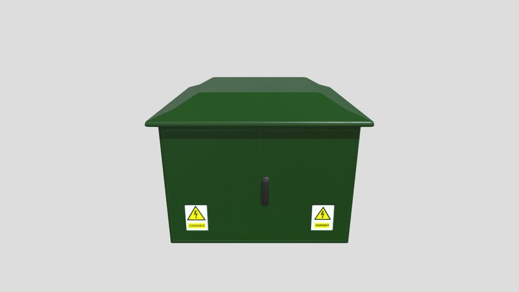 Large Green Transformer Box