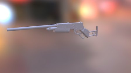 model shotgun for the game Rust 3D Model