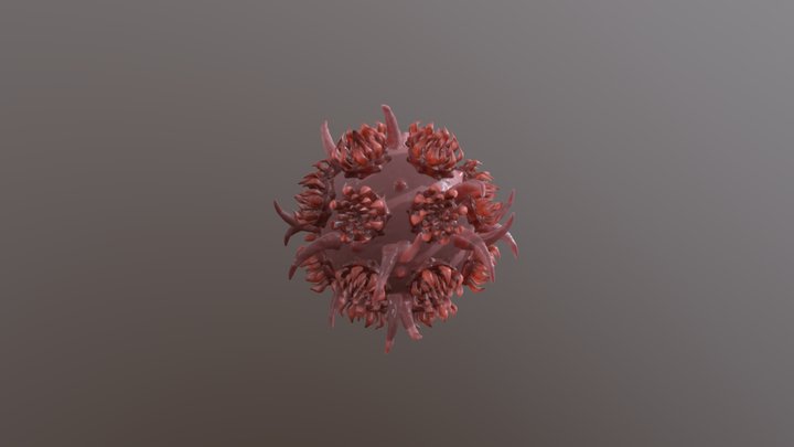 Alien Virus 3D Model