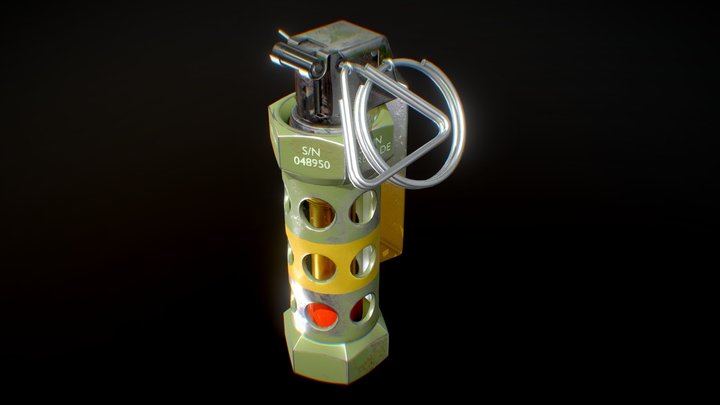 Flashbang grenade 3D Model