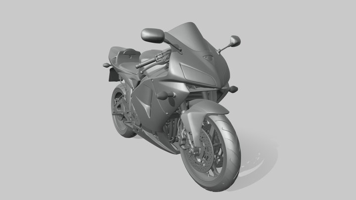 Honda CBR 600RR 2005 Ready to Print STL File 3D Model