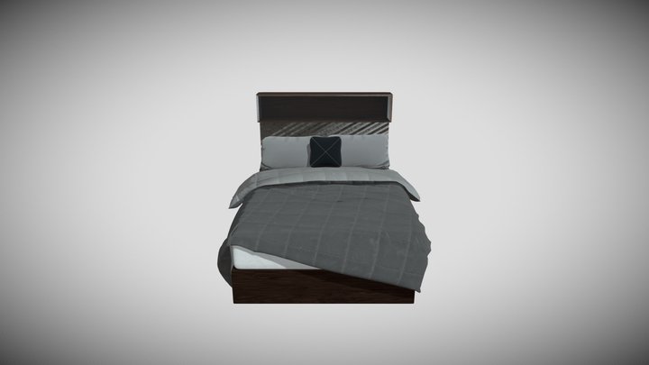 Double Bed 3D Model