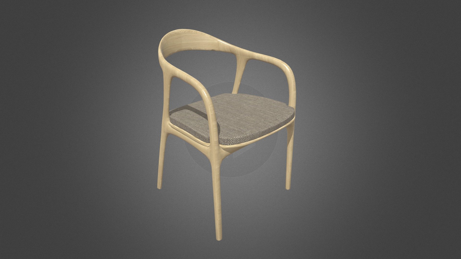 Japanese Wooden Chair - Download Free 3D Model By Arts And Materials ...