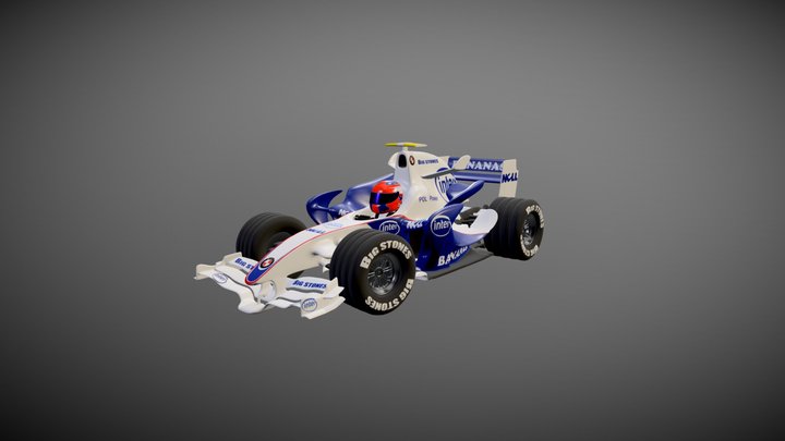 BMW Sauber F1.08 stylized 3D Model