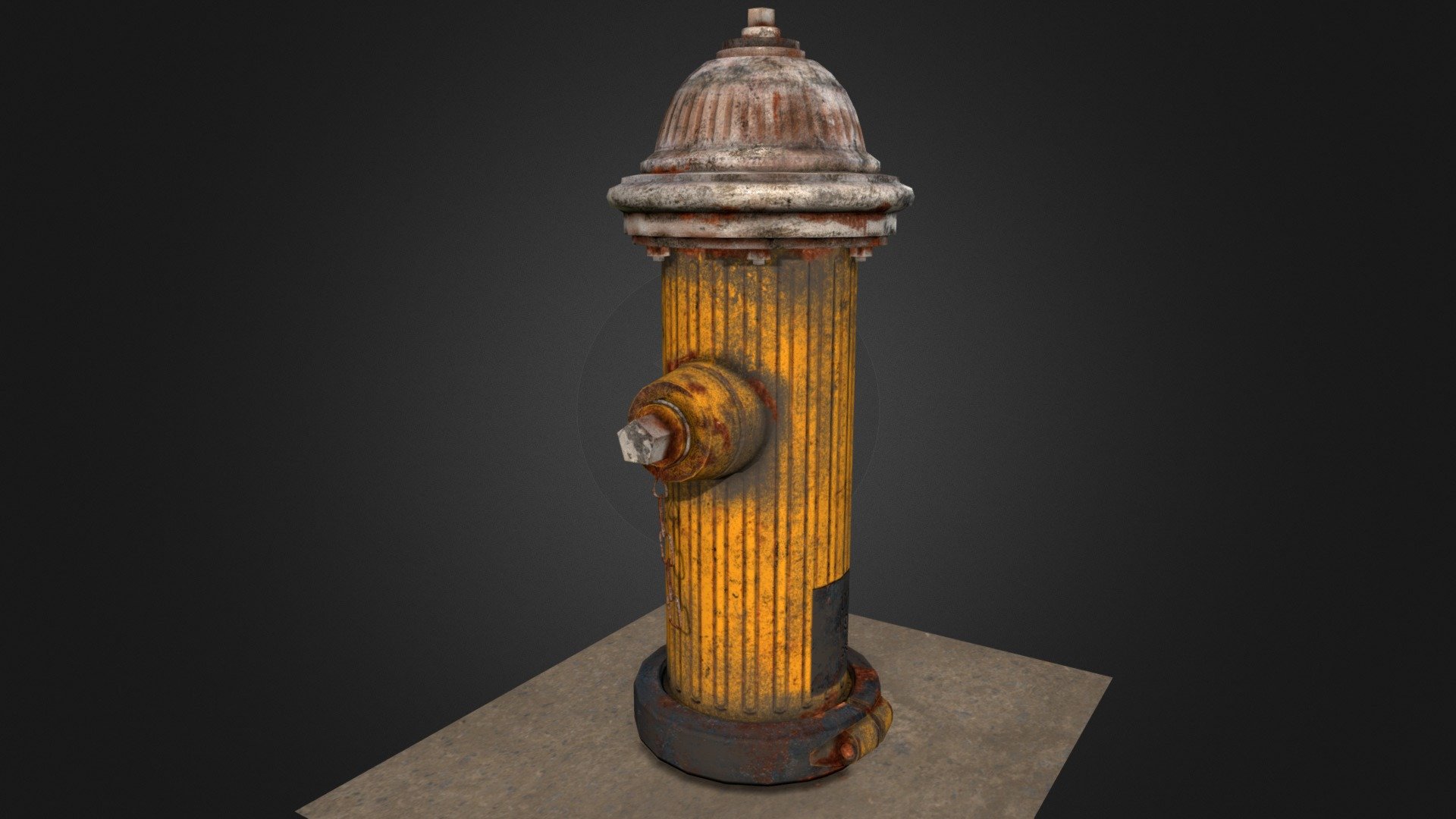 Hydrant lowpoly model