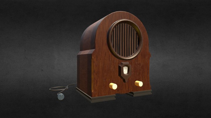 Antique Radio Project Breakdown: Game Res Stage 3D Model