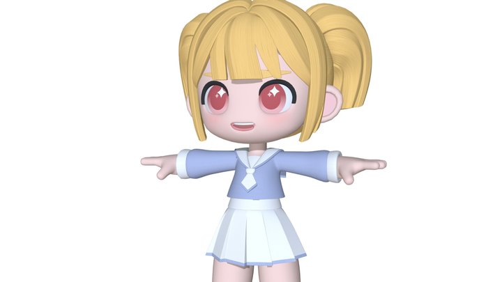 CHIBI Girls : L 3D Model