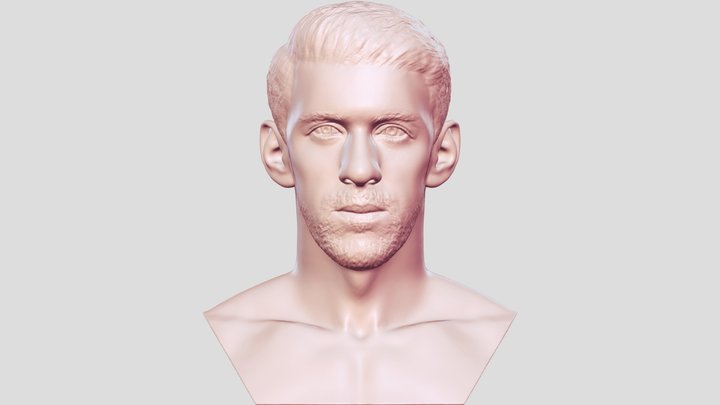 Michael Phelps bust for 3D printing 3D Model