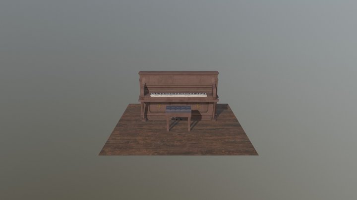 Piano Western 3D Model
