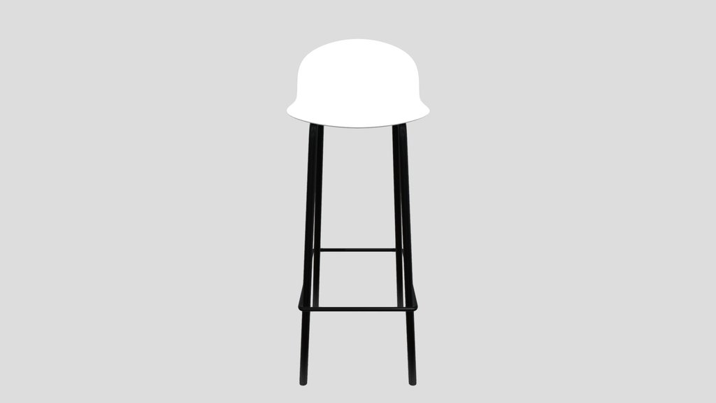 Counter Stool With Backrest