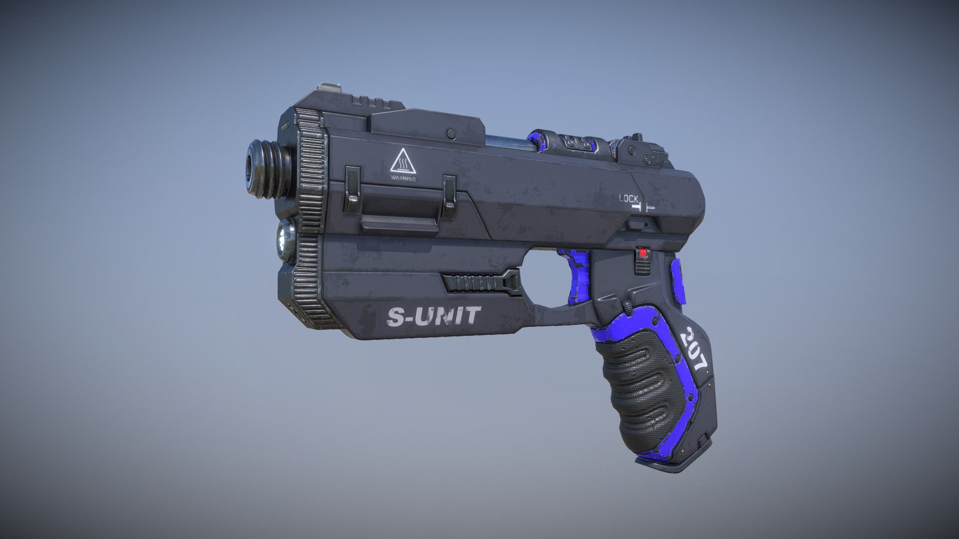 Concept Handgun - 3D model by xlSoAPlx [6b5f0b2] - Sketchfab