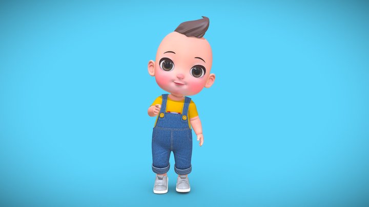 Baby character 3D Model