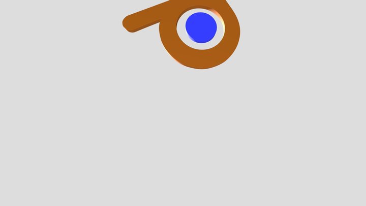 Blender Logo 3D Model