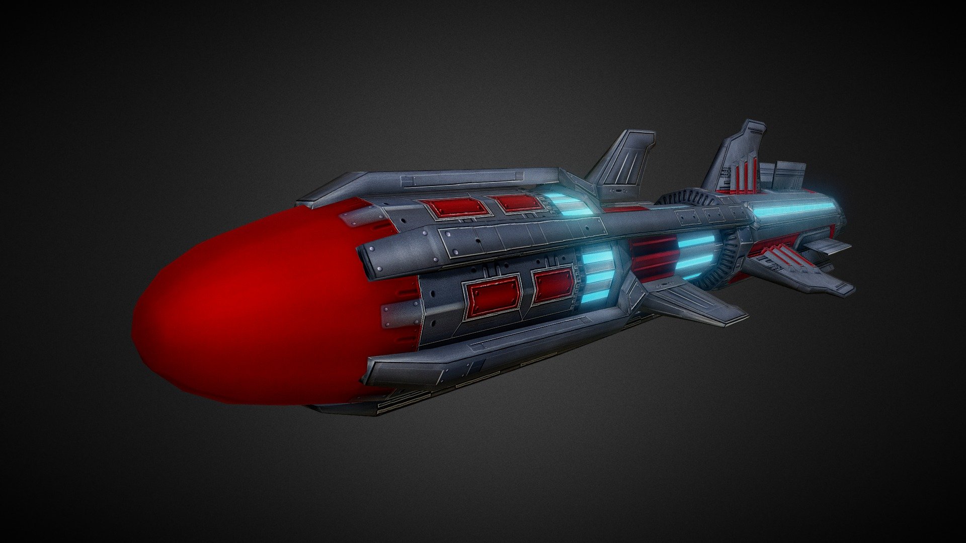 Sci-fi Rocket missile 06 (Heavy)