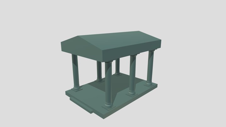 Doric Pillar Structure 3D Model