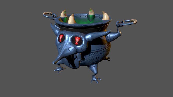 Cauldron Golem 3D Model