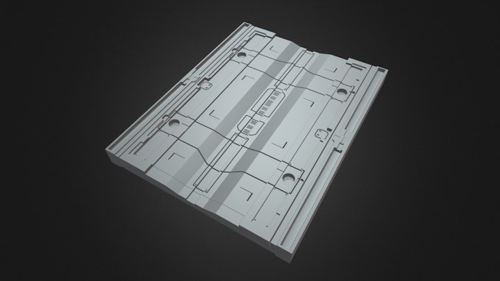 Sci-fi Floor Section KB002 – Modello 3D gratuito STL