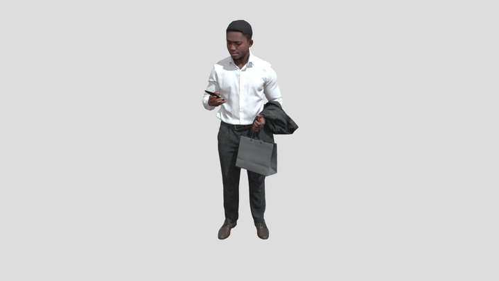 Shopping Man 3D Model