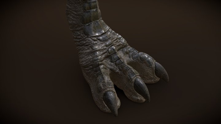 Dinosaur Leg - Texturing Project 3D Model