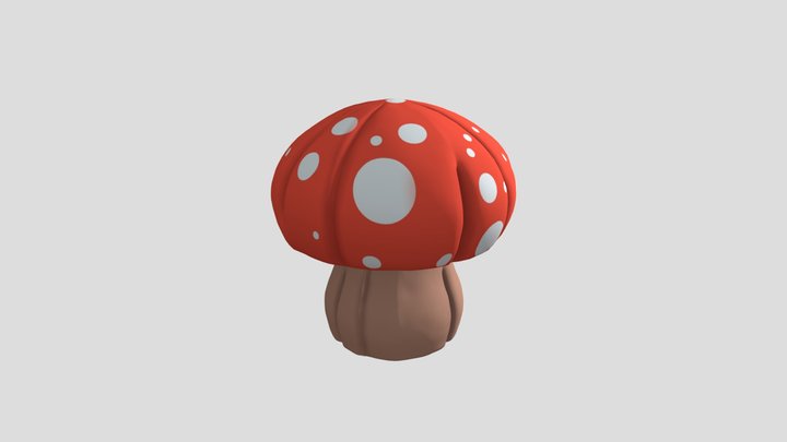 Styalised Mushroom 3D Model