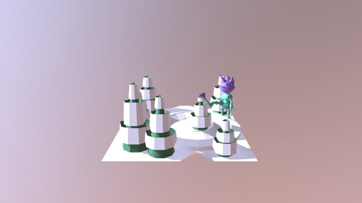 Creature in the woods 3D Model