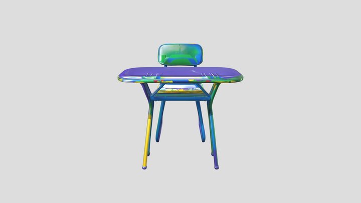 MOBILIARIO ESCOLAR ACTUAL – Free 3D Model STL