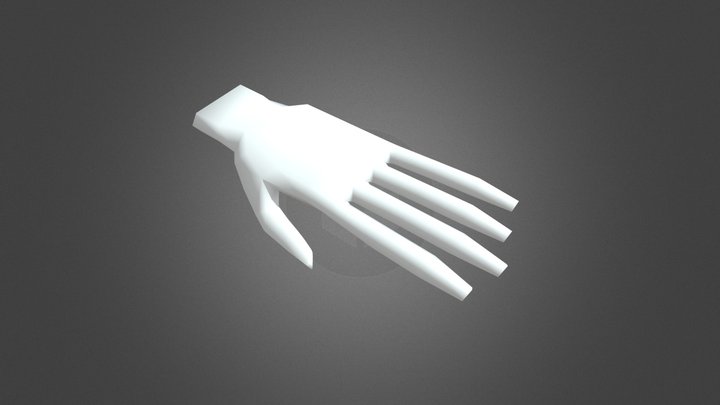 Somewhat lowpoly hand 3D Model
