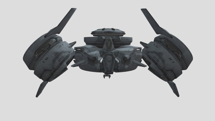 Halo 5 Guardians Forerunner Phaeton 3D Model