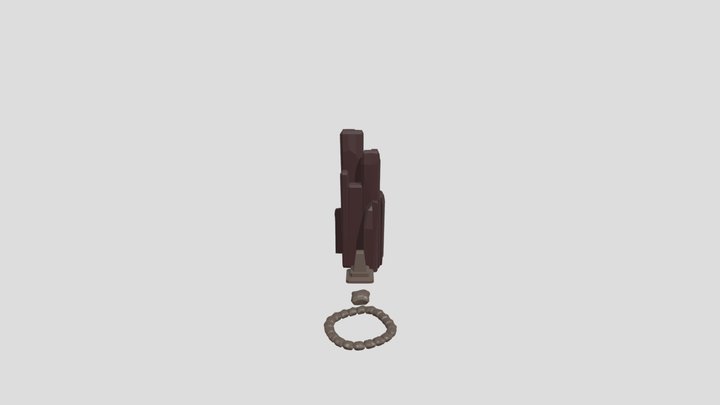 Rock low poly 3D Model