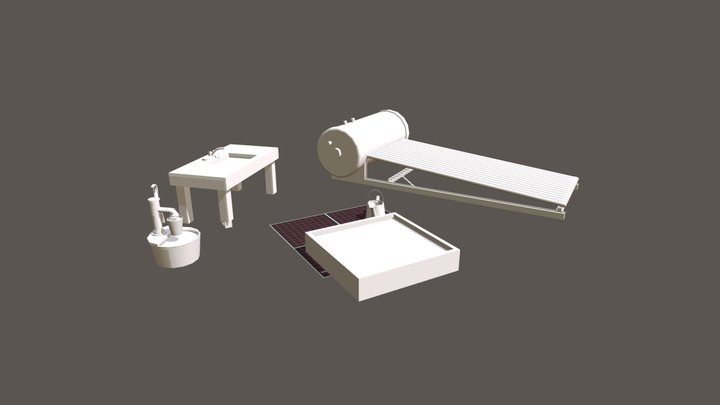 DAE 5 Finished props - Eco House 3D Model